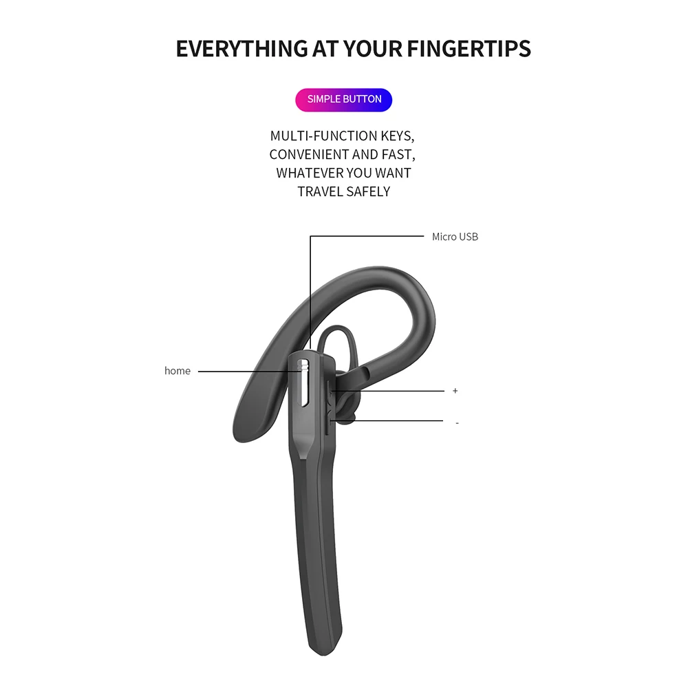 Беспроводные наушники Bluetooth 5 0 интеллектуальные с шумоподавлением Спортивная