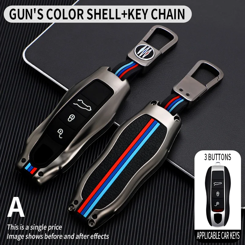 

Znic Alloy Car Key Case Cover For Porsche Cayenne 958 911 Lepin 996 Macan Panamera997 944 924 987 Gt3 Cayman Auto Accessories