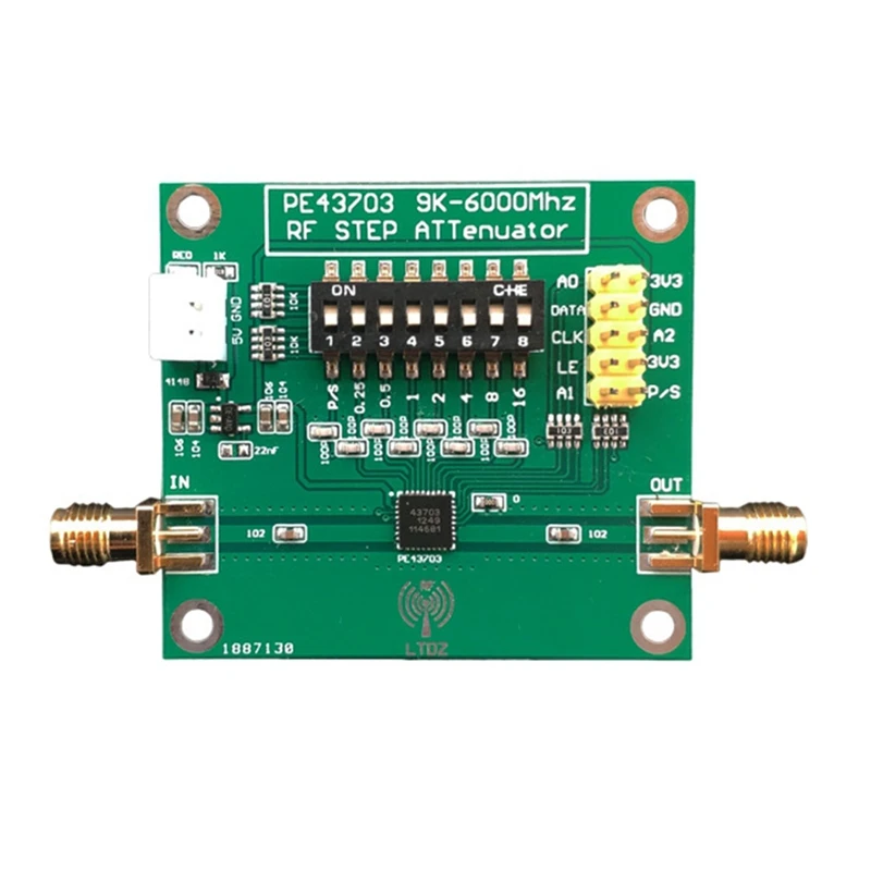 

PE43703 Digital Programmable Step Attenuator Module 9K-6GHz 0.25DB to 31.75DB