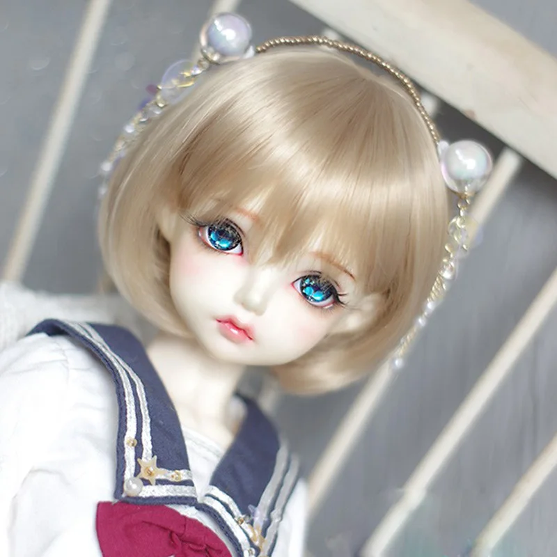 Новый стиль парик для куклы Bjd 1/3 1/4 1/6 1/8 короткий красивый высокотемпературный из