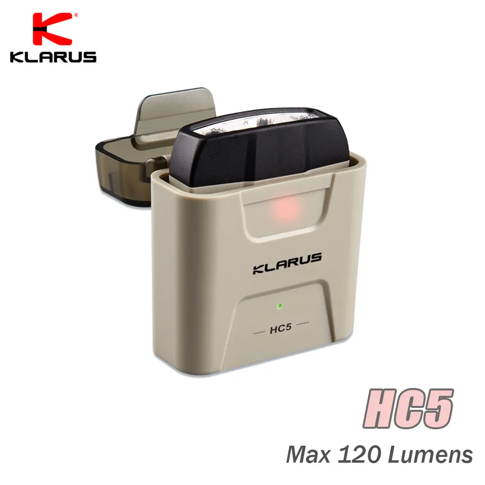 Налобный фонарь Klarus HC5 120 лм светодиодный с управлением движением