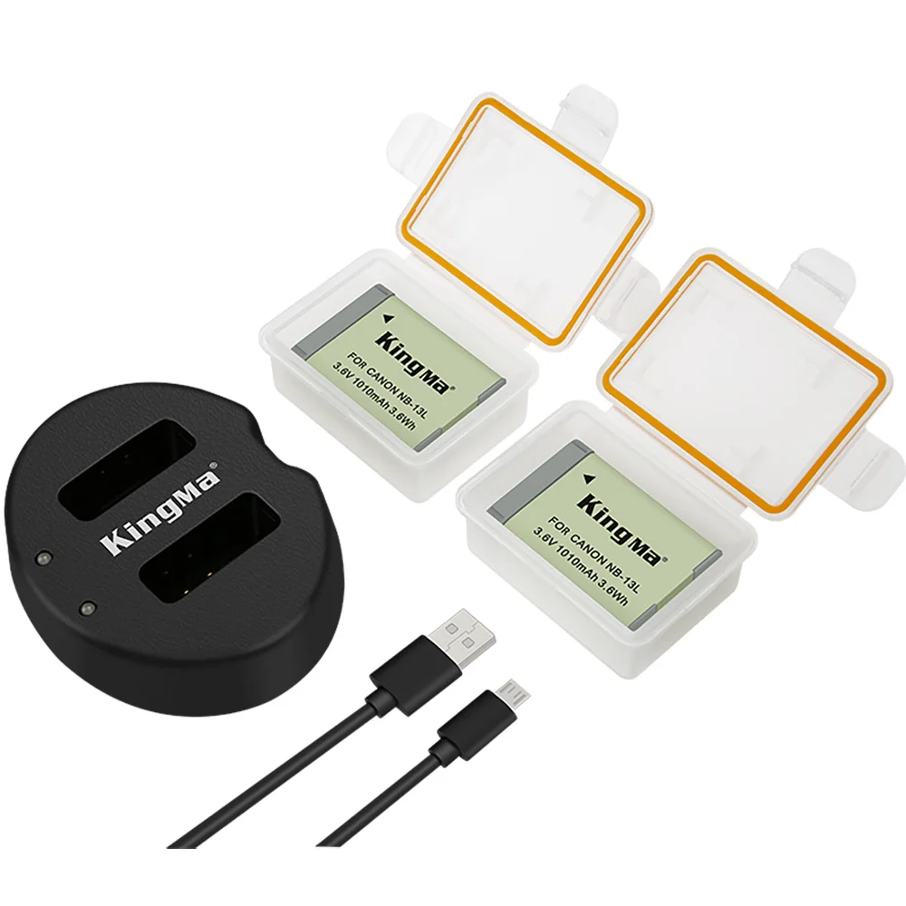 Аккумулятор KingMa для Canon SX720HS SX620 SX730 G7X2 G7X3 G5X G9X G9X2 G1X3 G1 Mark III NB13L