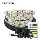 5050 CW WW Цветовая температура Регулируемая Гибкая светодиодная лента + адаптер CRI80 CCT SMD5050 Двухцветная светодиодная лента с регулируемой яркостью