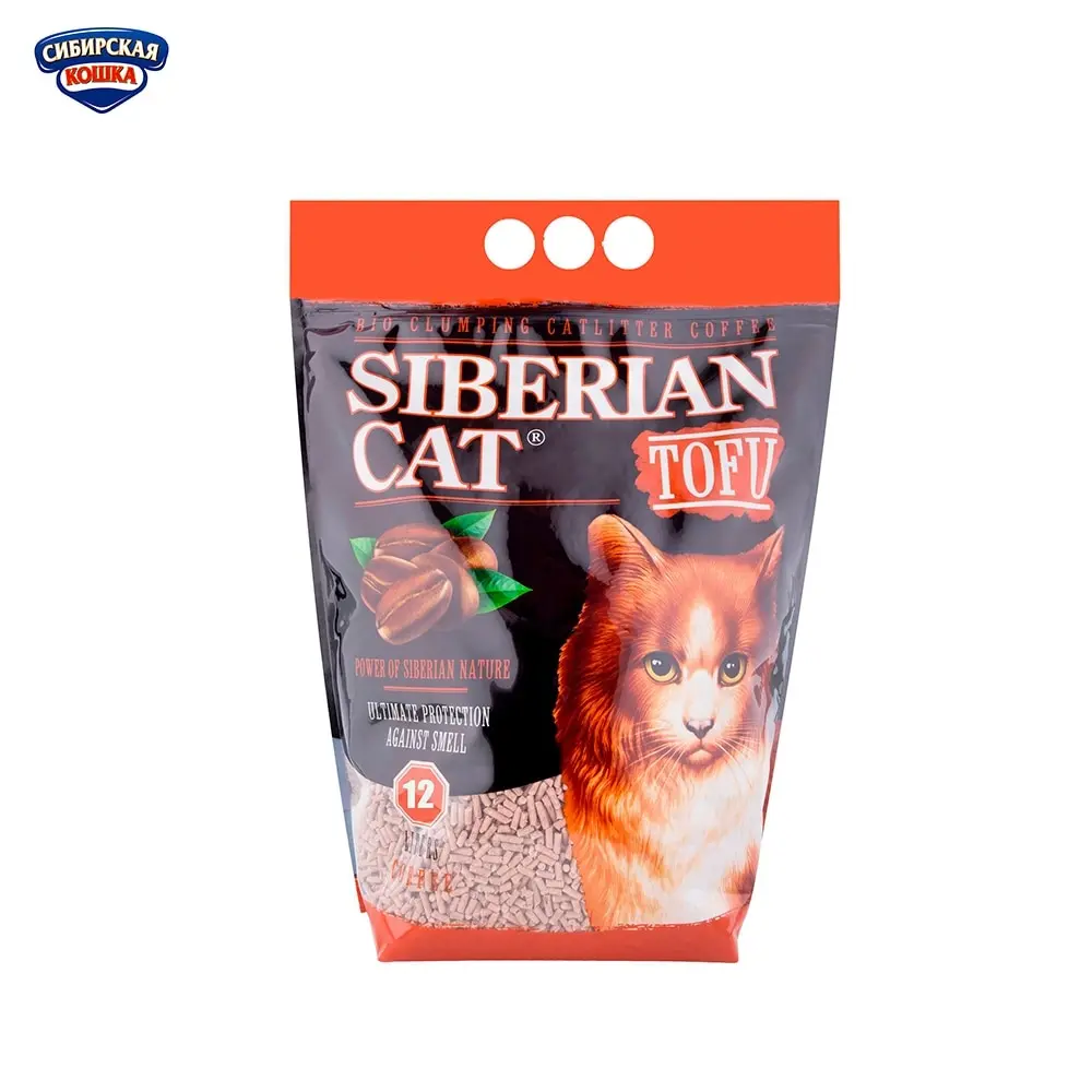 Наполнитель Сибирская Кошка &quotТофу Кофе&quot 12л|Лотки и товары для туалета| |