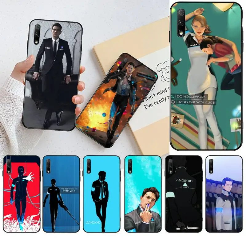 Детройт стать человеком RK800 DIY Окрашенные Bling Телефон чехол для Huawei Honor 30 20 10 9 8 8x 8c