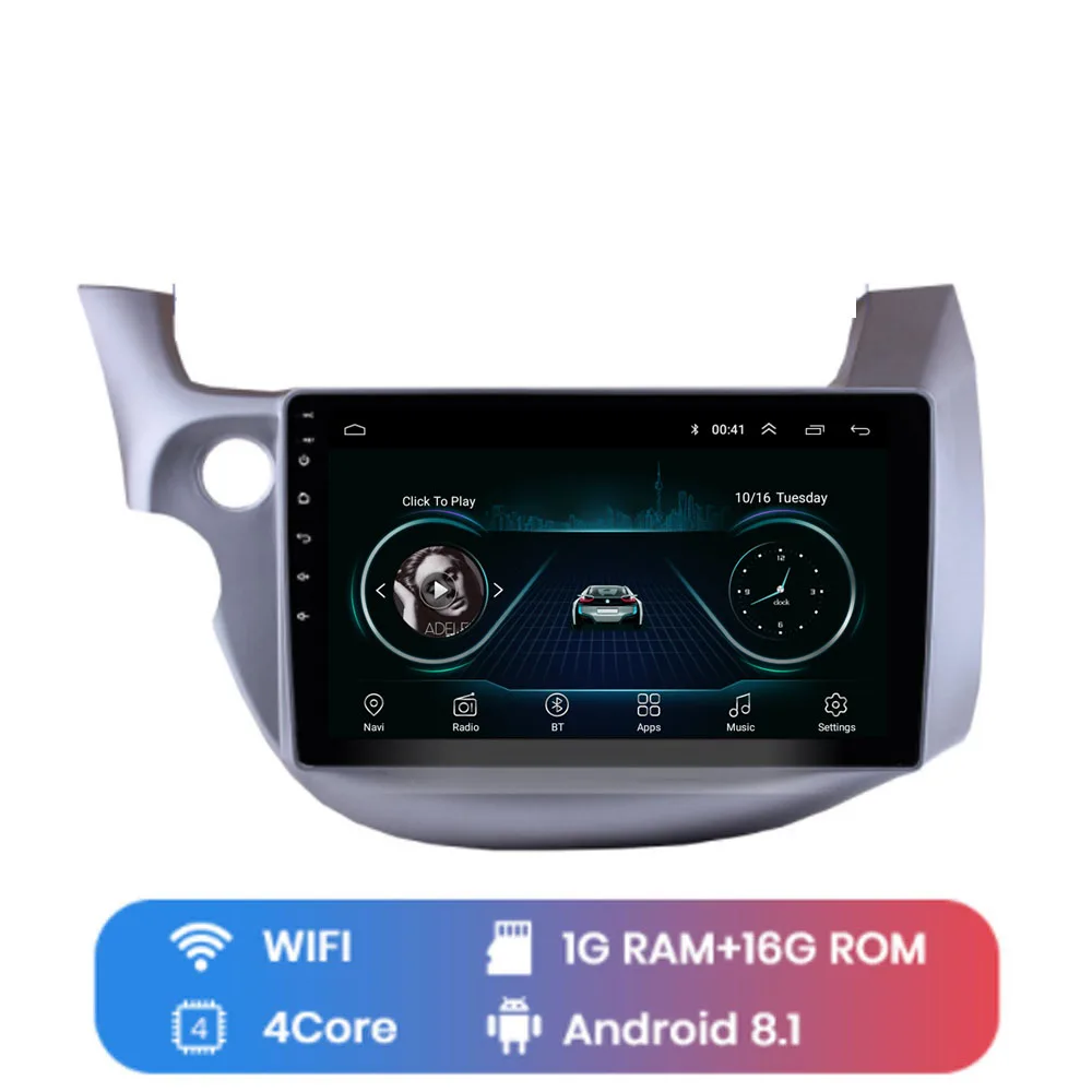 WIFI (1G 16G) 4 аппарат не привязан к оператору сотовой связи Android 8,1 для HONDA FIT JAZZ 2008 2009 2010 2011 2012 2013 мультимедиа обоих концах для подключения внешних устройств к автомобильной навигации dvd-плеер gps радио - Цвет: WIFI (1G 16G)