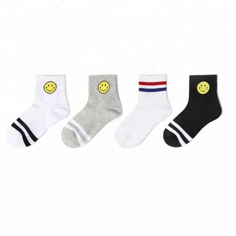 

Оптовая продажа, изготовленные на заказ белые хлопковые детские Школьные носки с двумя линиями для бейсбола