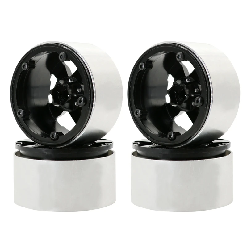 

4PCS Metal 2.2 Beadlock Wheel Rims for 1/10 RC Rock Crawler Axial SCX10 RR10 Wraith TRAXXAS TRX4 TRX6
