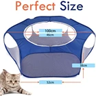 Переносная дышащая Складная Клетка для кролика, питомники, заборы с животными, Манеж-палатка, товары для домашних животных для кроликов, кошек, для улицы, для путешествий