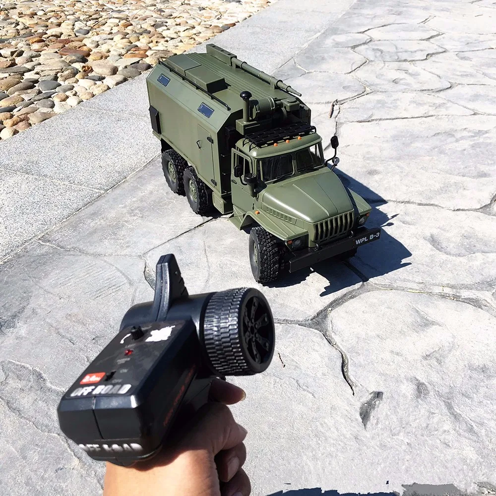 WPL RC грузовик B36 Урал 1/16 2,4G 6WD Военный Грузовик Рок Гусеничный пульт дистанционного управления автомобиль Хобби игрушки для мальчика carro eletrico