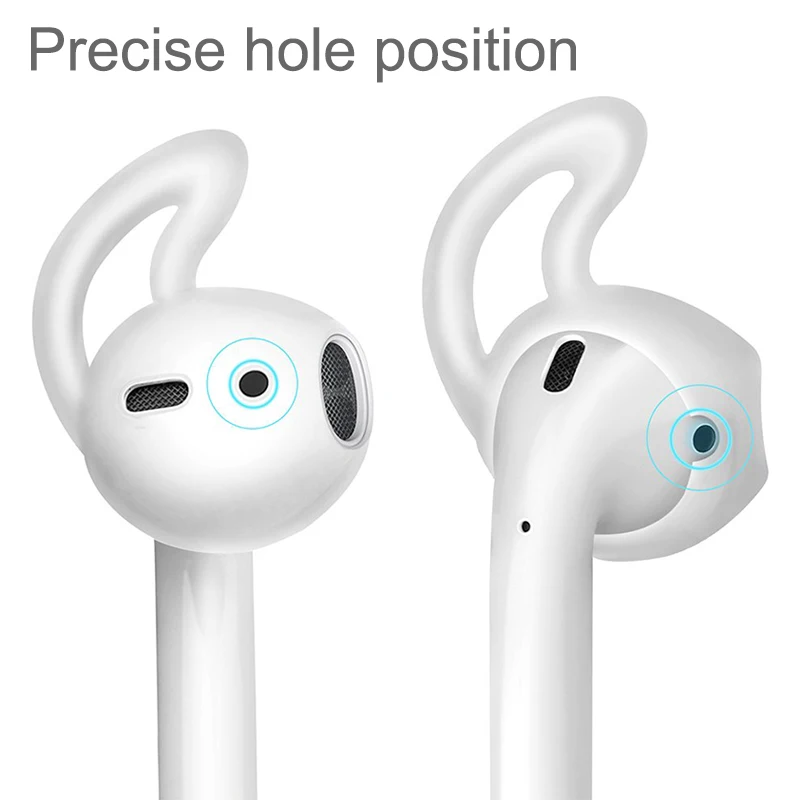 Для Apple AirPods замена мягкий силиконовый чехол противоскользящие ушные крючки Bluetooth наушники наконечники для наушников Наушники Чехол протектор