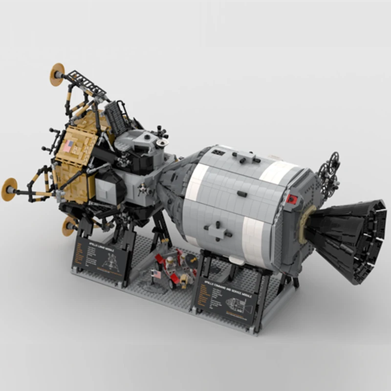 DIY MOC строительные блоки совместимы с 26457 Apollo 11 Звездные войны модель космического аппарата подарок на день рождения игрушки для детей