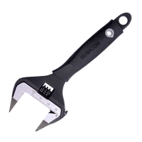 6 inch rapid adjustable wrench hardness wide jaw opening thin type spanner plastic handle plumbing pipe car repair hand tool