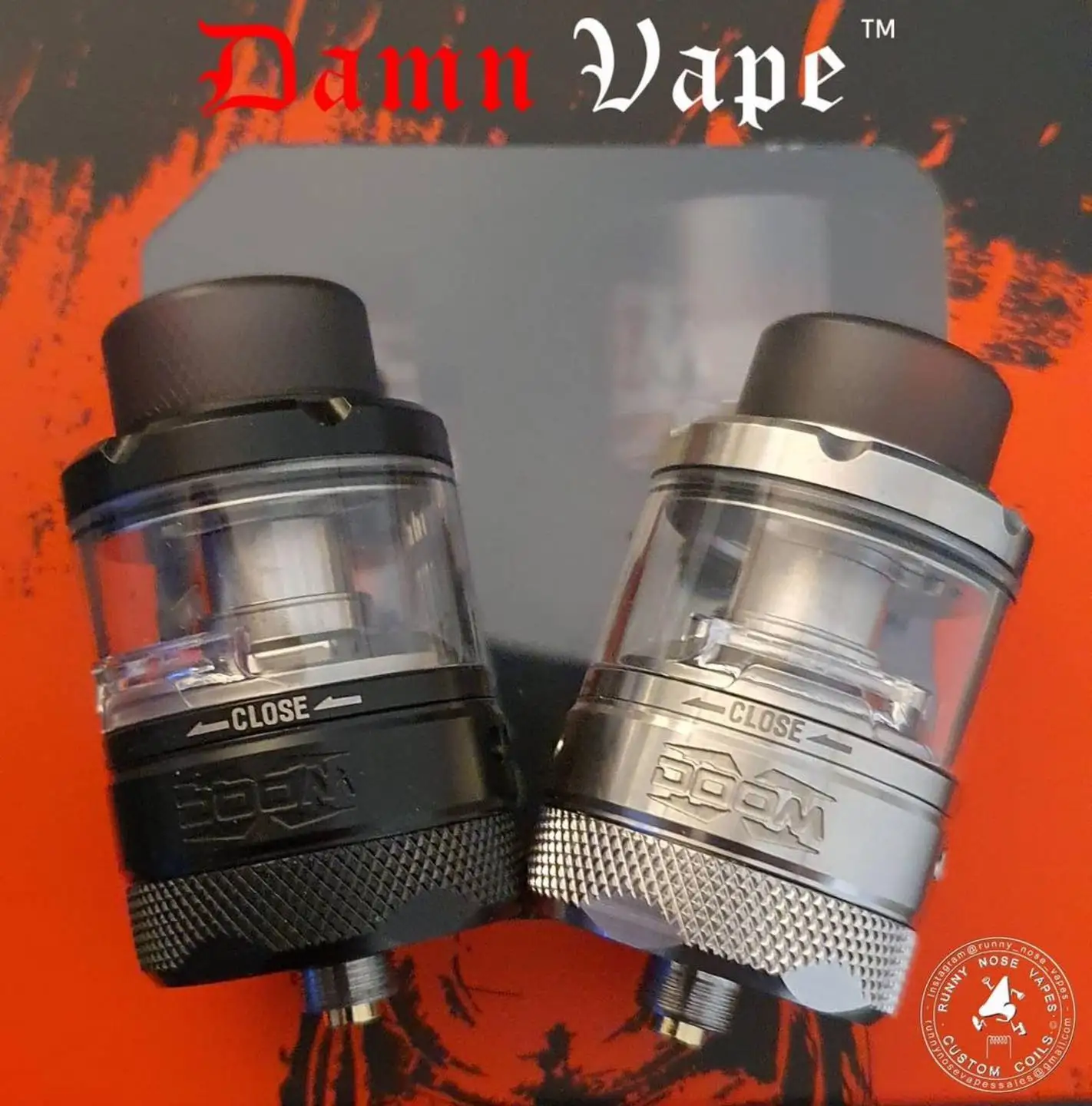 Оригинальный блин Vape DOOM X Сетки RTA 8 мл сетка бак катушки с 810 потека 510 нитки