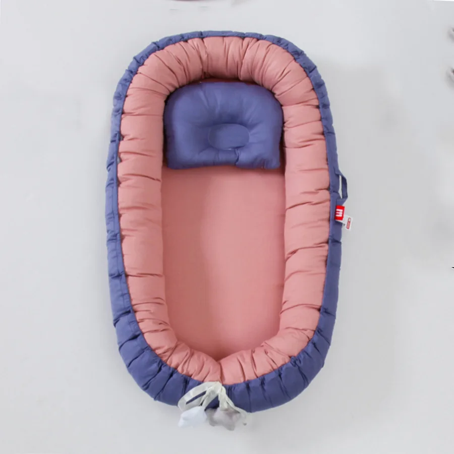 

New Arrival Baby Nest Bed Portable Crib Travel Bed Baby Bumper Infant Toddler Cotton Bumper Baby Newborn Bassinet Bed Cradle For
