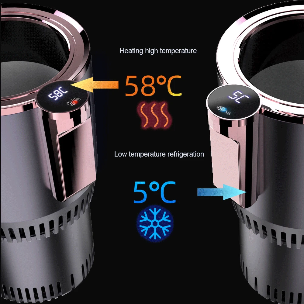 2 in 1 dc 12v car heating cooling cup car office cup warmer cooler smart car cup mug holder tumbler cooling beverage drinks cans free global shipping