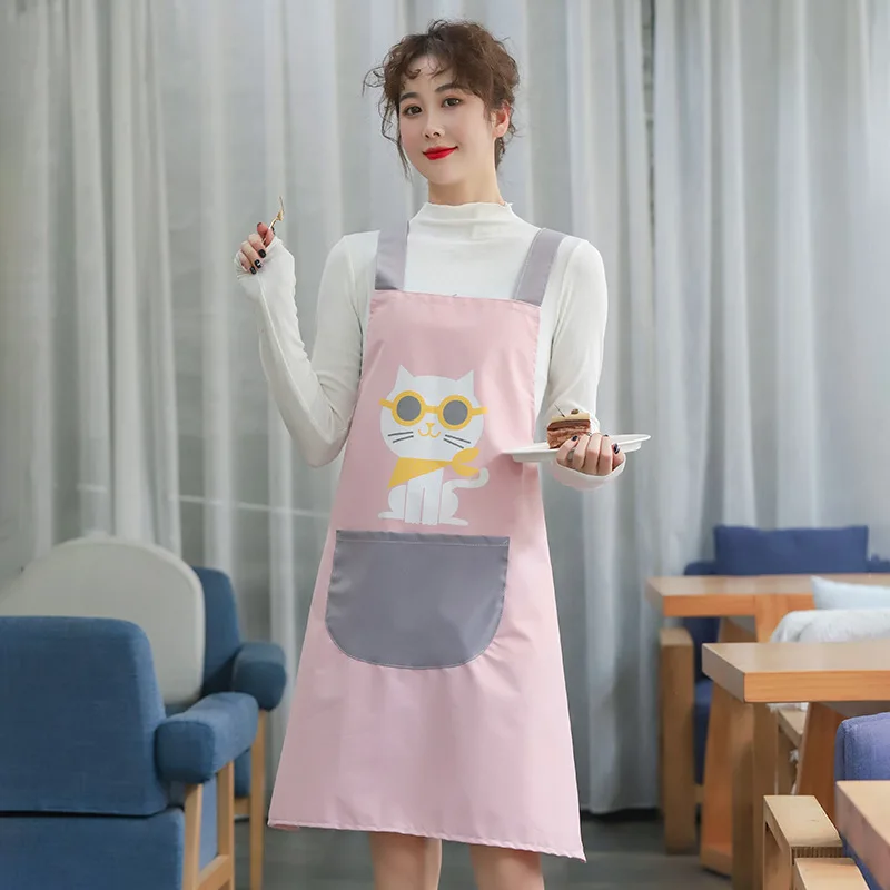 

2021 new high quality solid color apron Kitchen Apron