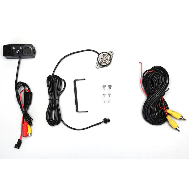

New 3 in1 Car Parking Reversing Radar Sensors Rear View Backup 170 Camera Universal
