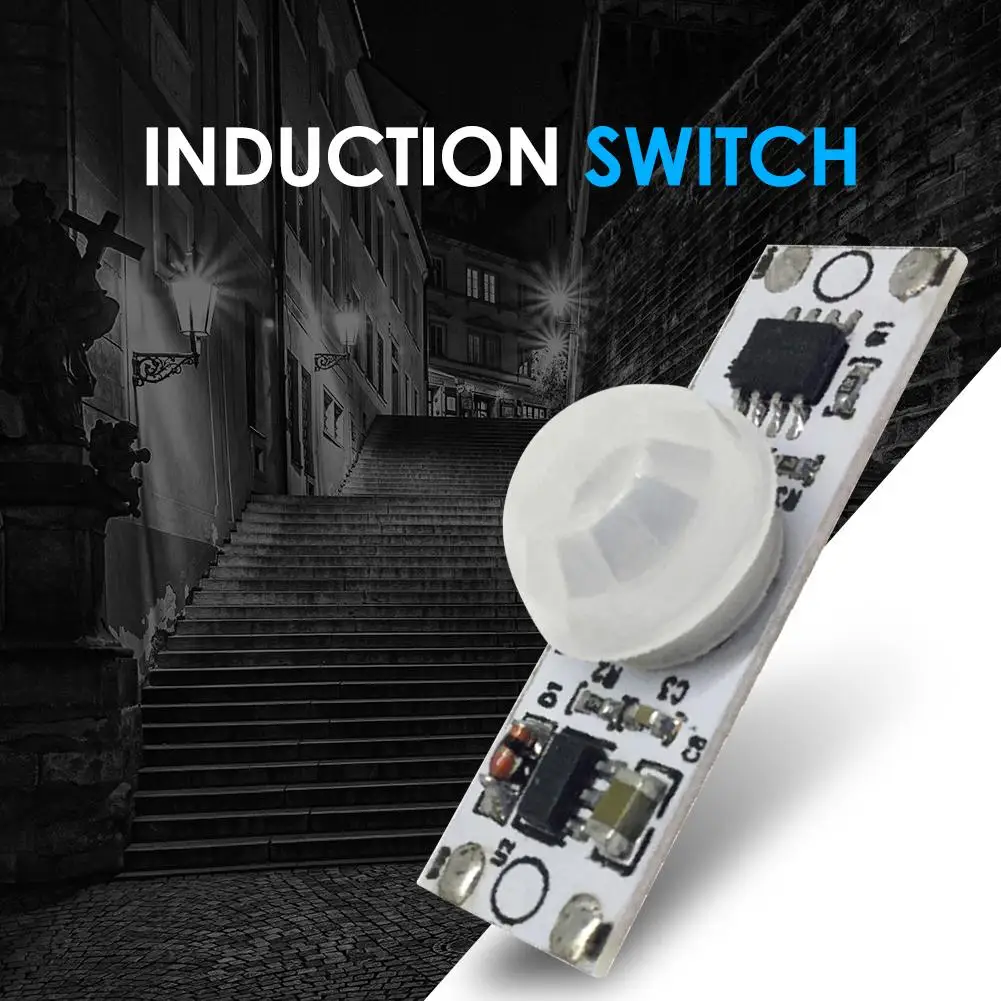 

For DC12-24V Motion Sensor Detector Highly Sensitive ABS LED Strip Light Switch Energy-saving Sensor Practical Infrared Probe