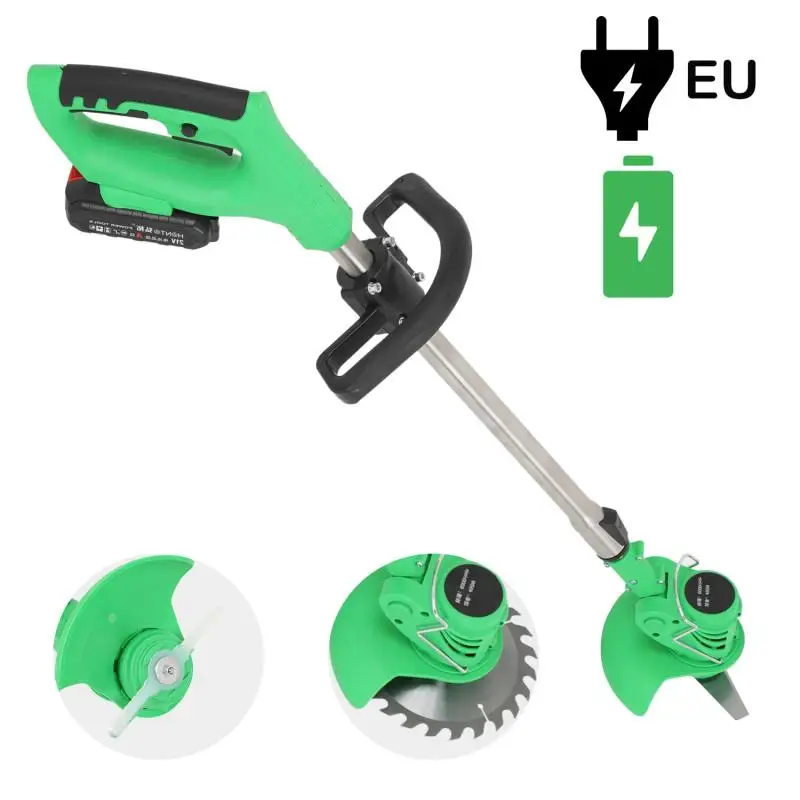 

21V 36TV 42TV Electric Lawn Mower Li-ion Cordless Powerful Electric Grass Weeds Lawn Trimmer Edger Weed Eater EU Plug