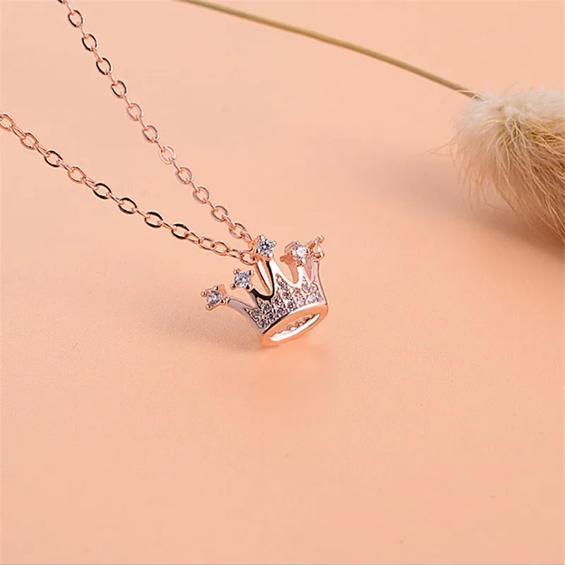Ожерелье Blaike с подвеской в виде винтажной короны для женщин ожерелье серебряного