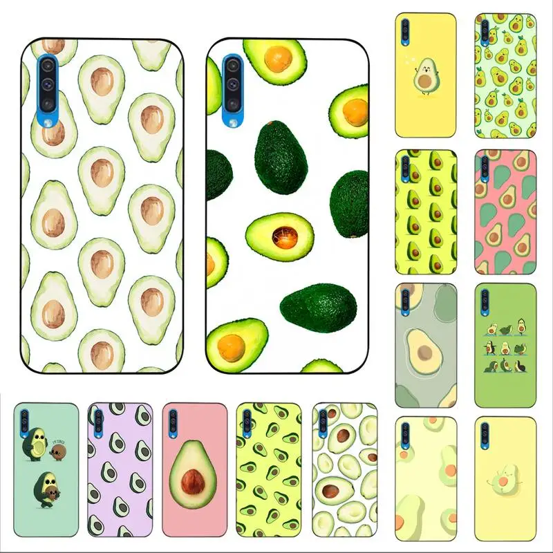 

FHNBLJ Cute cartoon avocado Phone Case for Samsung A30s 51 5 71 70 40 10 20 s 31 A7 A8 2018