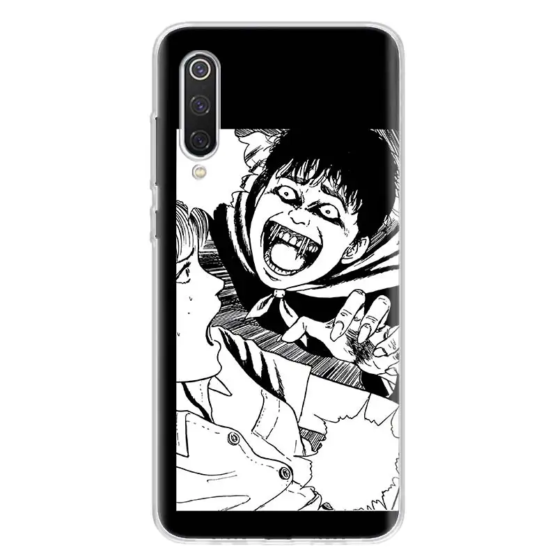 junji ito terror horror anime phone case for xiaomi redmi note 10 10s 9 9s 8 8t 11t 11 pro 11s 9a 9c 9t 7 8a 7a fashion cover free global shipping