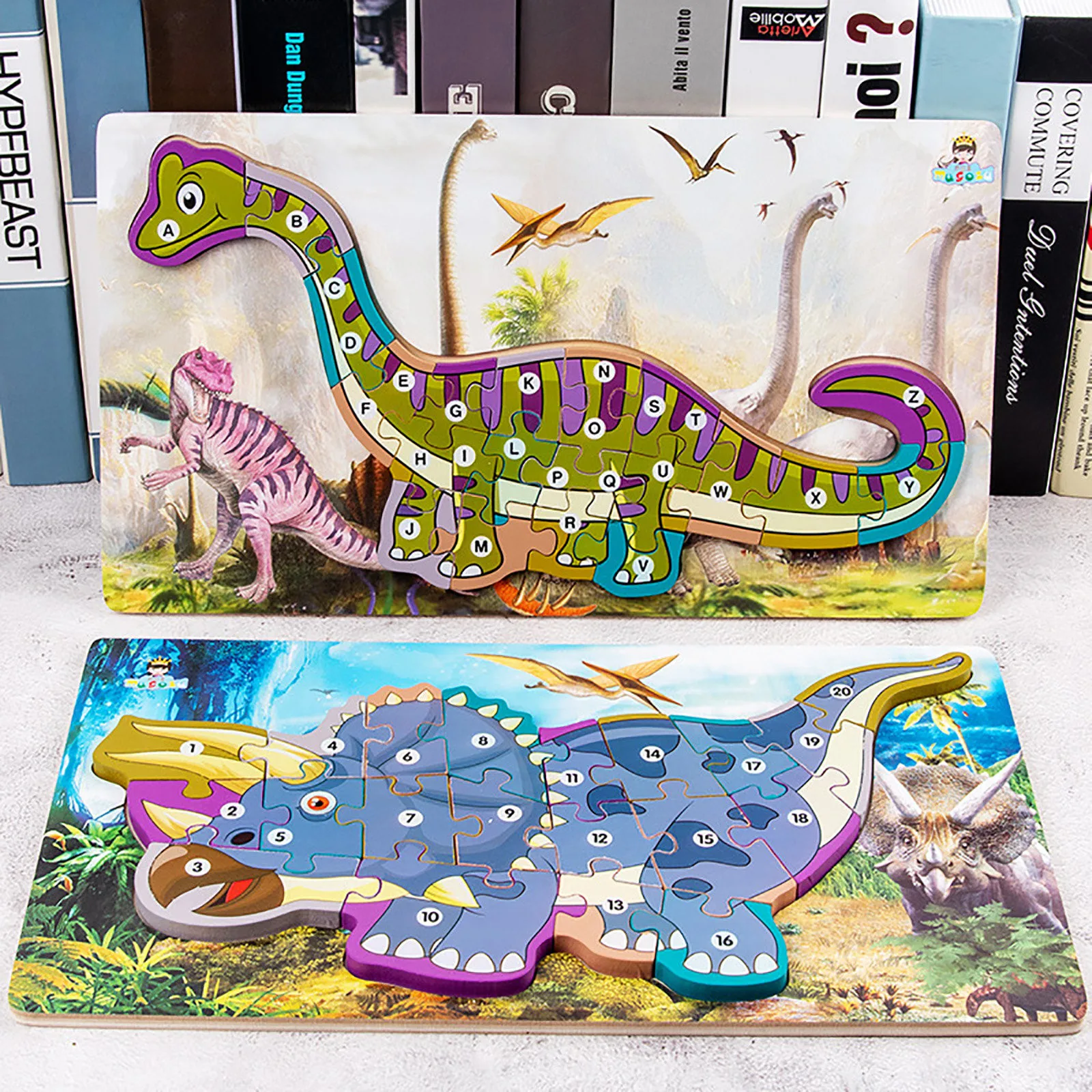 

Children puzzle toys Wooden Puzzle Dinosaur Games for Kids Toys Holiday Birthday Festival Gifts dinosaur puzzle educational toys
