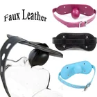 Кляп с мягкой подкладкой, большой фаллоимитатор, маска для пениса, бандаж, секс-игрушки для пар, БДСМ, из искусственной кожи см