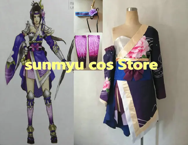 Костюм для косплея Sengoku Musou 4 костюм самурайского воина Индивидуальный размер Хэллоуин| |