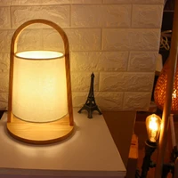 wooden study lamp nordic home decoration bedside lamps creative birthday gift night light power switch button reading lights d