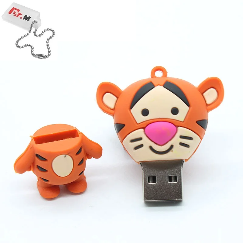 Милые Мультяшные USB флэш накопители 32 ГБ животные свинья кролик накопитель 64
