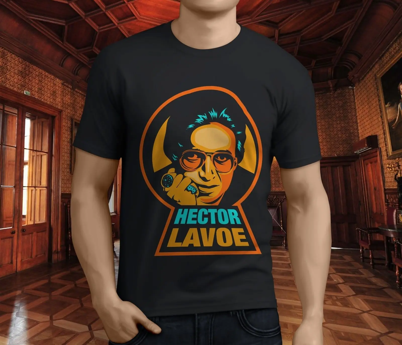Новая популярная мужская Черная футболка Hector Lavoe Singer 2019 Красивые футболки Топ
