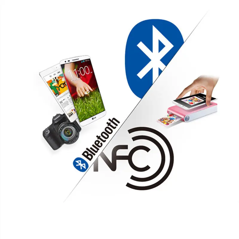 Домашний цветной фотопринтер Мини Портативный Карманный печать без чернил Bluetooth