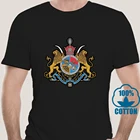 5243D футболка с изображением иранского герба иранского шахса герба имперации короны льва шаха 1979