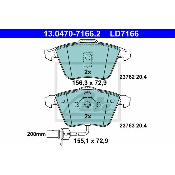 Колодки дисковые передние Ceramic\ Audi A6 2.4/2.7/3.0/2.5TDi Qu | Автомобили и мотоциклы