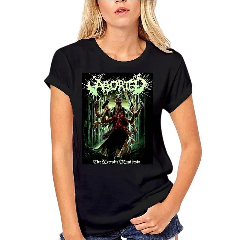 

For Boys T Shirt S M L Xl 2xl Brand New Official Aborted Necrotic Manifesto T-shirt New Men's Tshirt Tee Size S To 3xl Tee Men