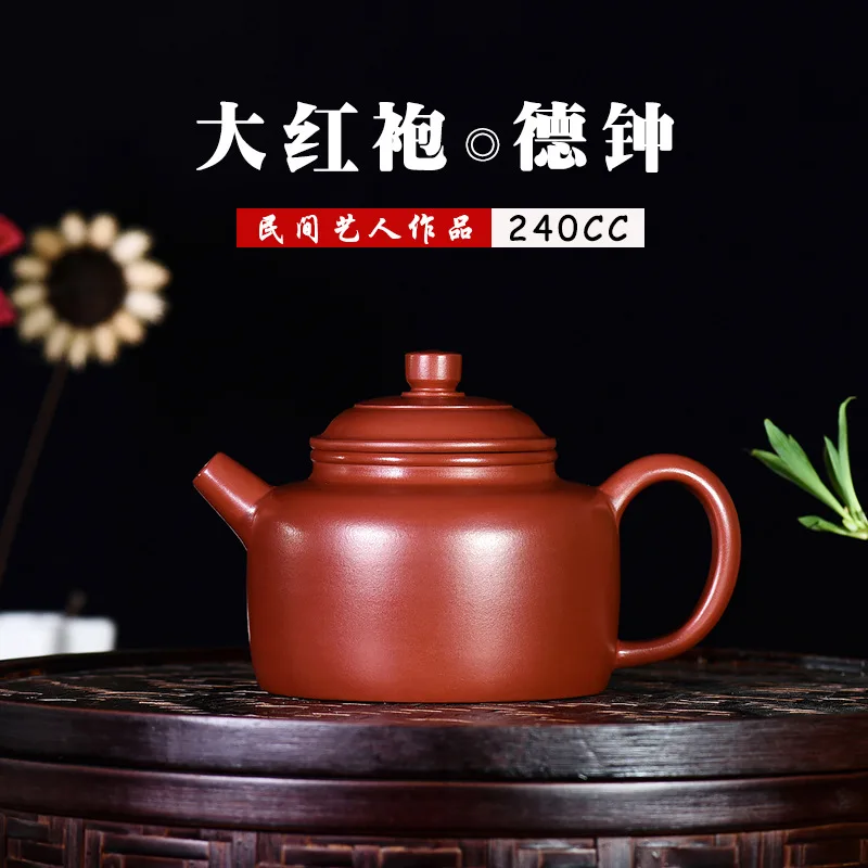 

Chinese Yixing Purply Clay Tea Teapot Chinese Zisha Pots Raw Ore Dahongpao Mud Handmade Drinkware Teaware For Drink Green Tea