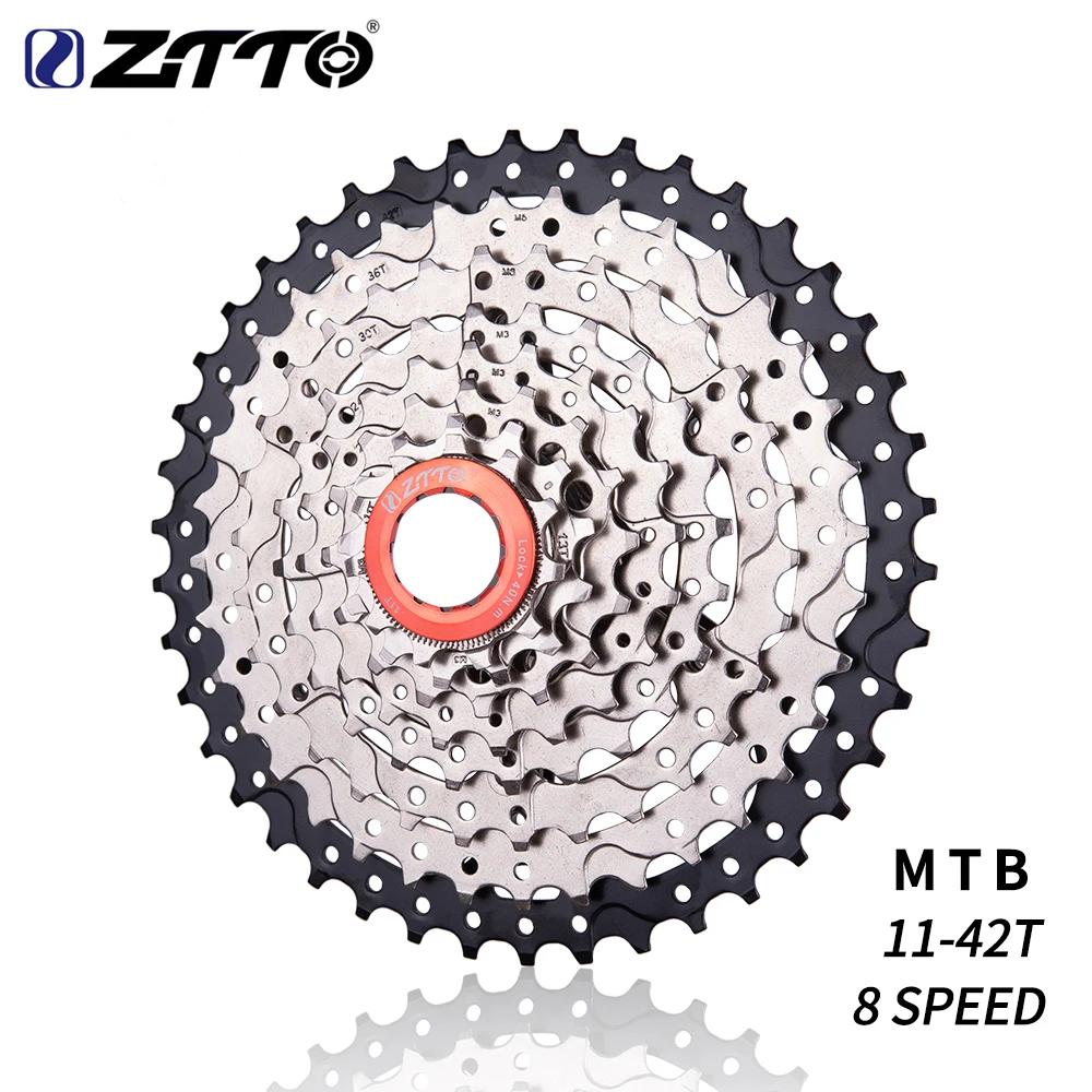 Кассета ZTTO для горного велосипеда 8 скоростей 11 42T сталь s MTB В свободное колесо