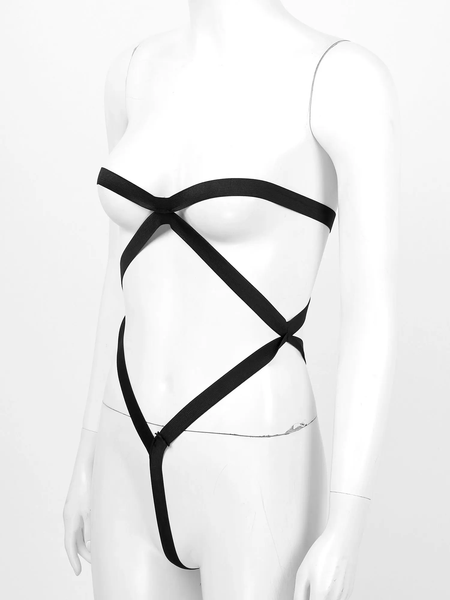 Экзотический сексуальный продукт женские Эластичный ремешок тела нагрудный