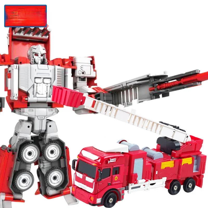 

Alloy Deformation Robot Car Model 2 In 1 Toy For Children Boys Ladder Fire Truck Transformation Robots Vehicle Juguete Toy Gifts