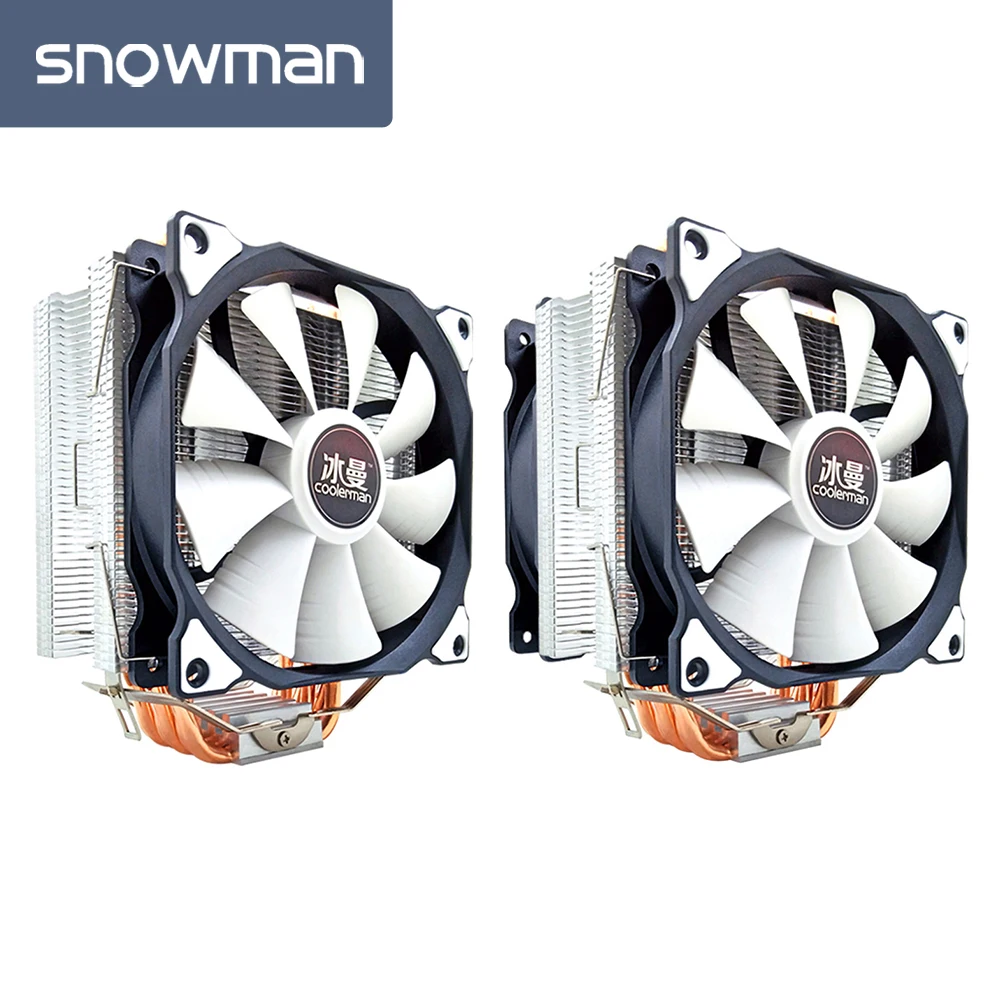 Кулер SNOWMAN MT6 для процессора кулер настольного ПК с 6 тепловыми трубками из чистой
