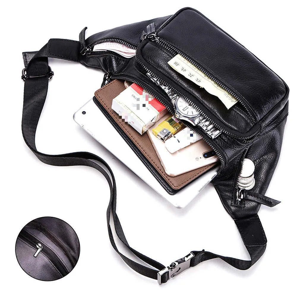 

New Fashion Casual Leather Men's Bag Practical Business Shoulder Messenger Bag Men's Retro Student School Bag
