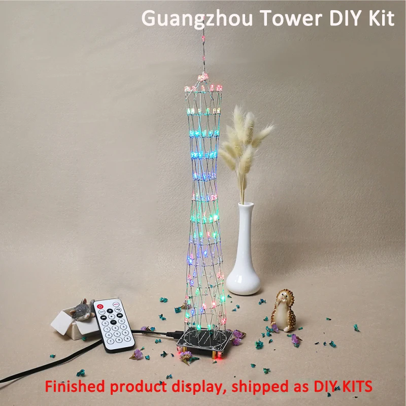 Музыкальная лампа спектра GuangZhou Tower Diy Kit