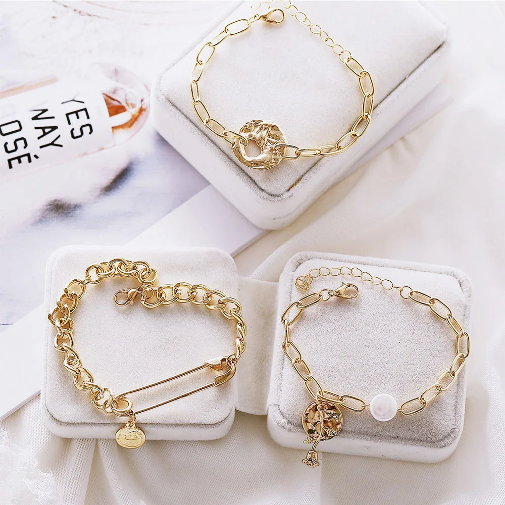 Женские браслеты с золотыми зажимами бумажные в стиле бохо модные ювелирные