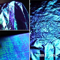 blue gradient polyester fabric waterproof diy stage background cosplay decor bags skirt clothes designer fabric