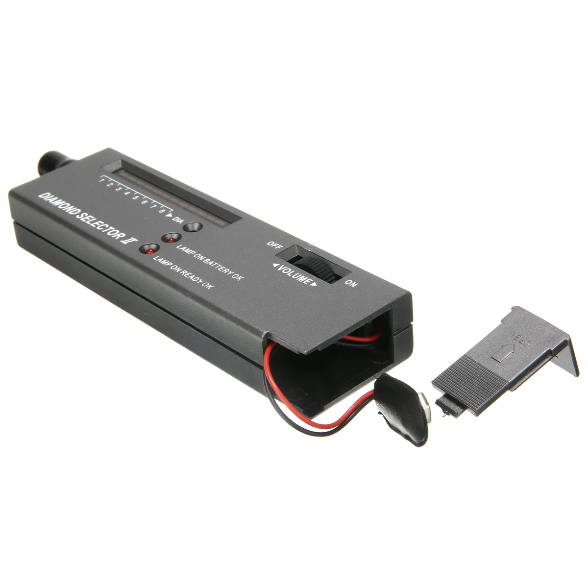 Светодиодный Алмазный Селектор ящик для инструментов черный ювелирный тестер