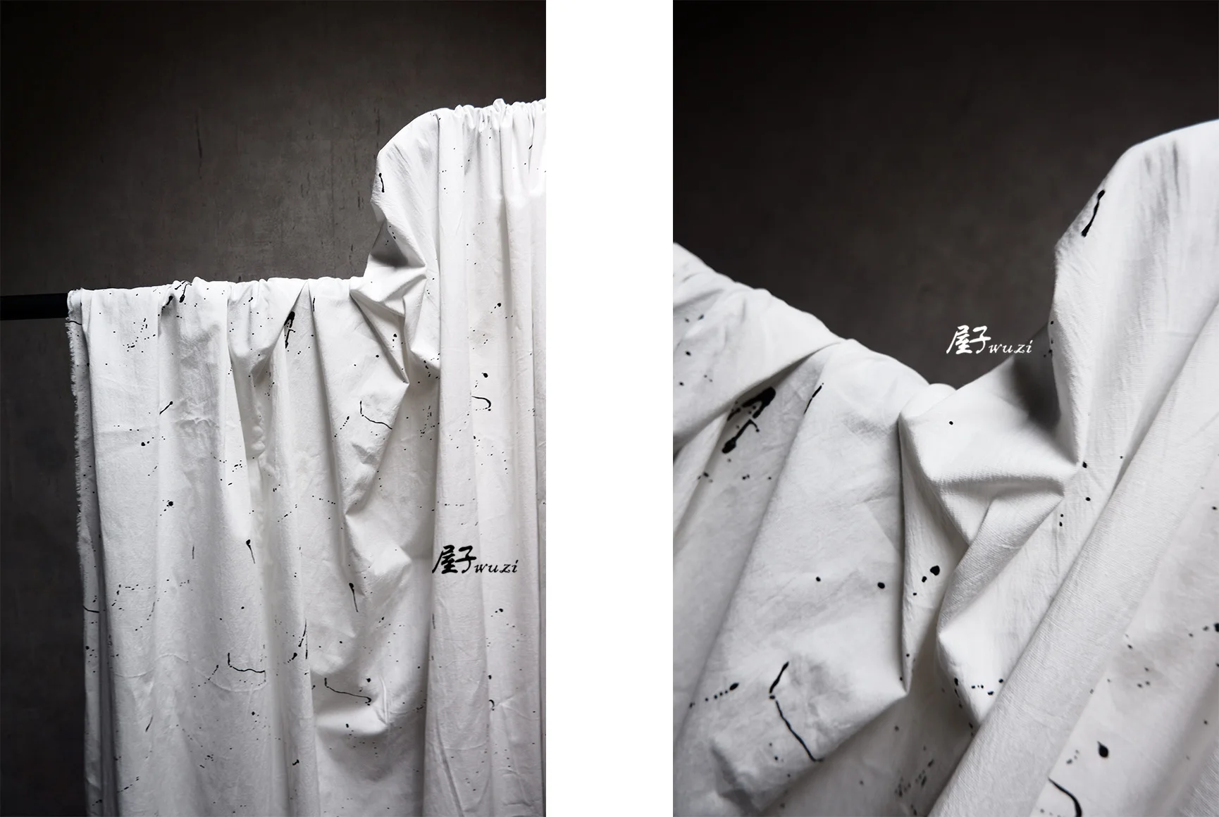 

Splash Fabric Shirt Dress Fabric Cotton Linen Designer Fabric / Half-meter Price