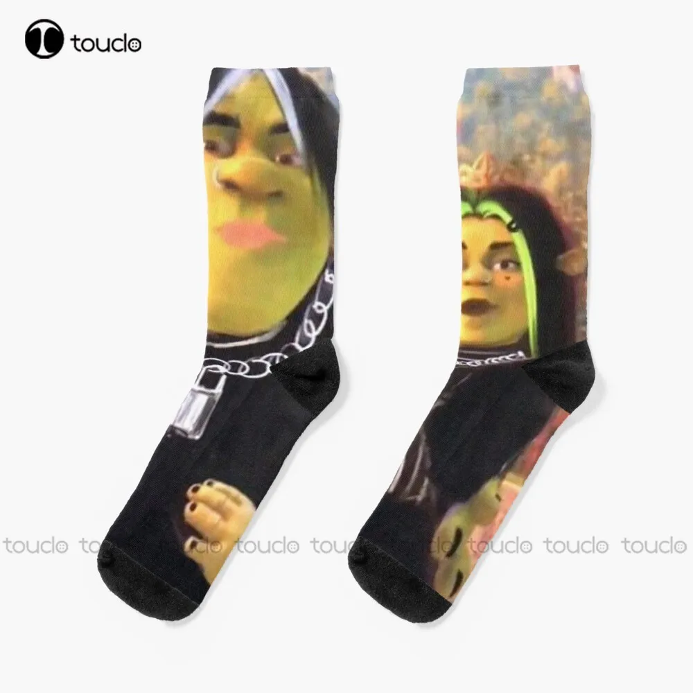 

New Eboy Shrek And Egirl Fiona Socks Graphic Socks Personalized Custom Unisex Adult Socks Teen Socks Halloween Christmas Gift