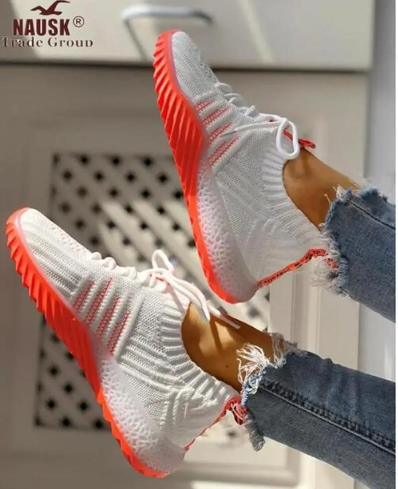 

2020 New Women Platform Chunky Sneakers Casual Vulcanize Shoes Luxury Designer Female Fashion Sneakers Chaussures Femme